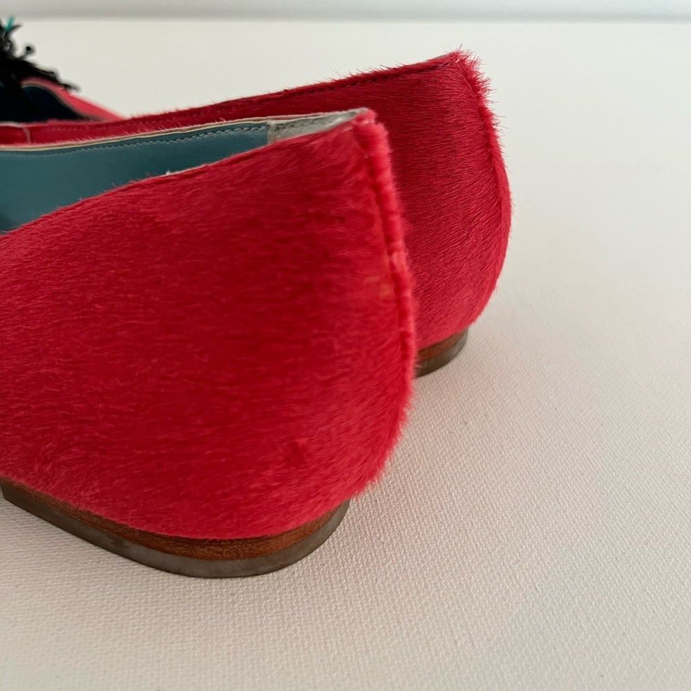 Frances Valentine Paige Pink Flats with Black Embellishments - Picture 5 of 8